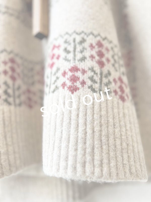 画像16: SO／チロリアンニットベスト・ブラック×オートミール (16)