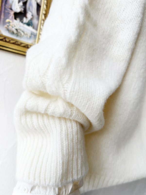 画像4: SO／アランニットプルオーバー・アイボリー (4)