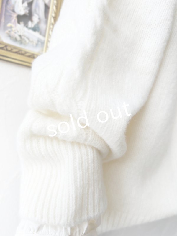 画像4: 【SALE】SO／アランニットプルオーバー・アイボリー (4)