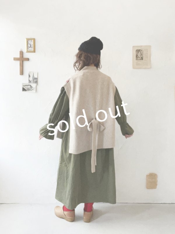 画像17: SO／チロリアンニットベスト・オートミール×ブラック (17)