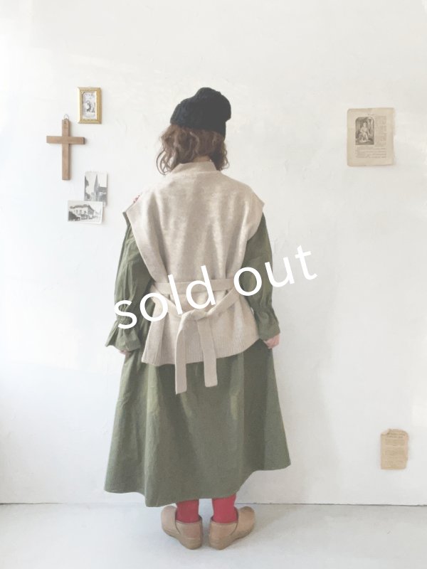 画像14: SO／チロリアンニットベスト・オートミール×ブラック (14)