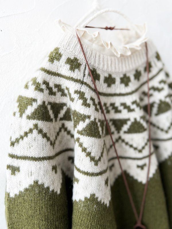 画像5: SO／ノルディックニットプルオーバー・モスグリーン (5)