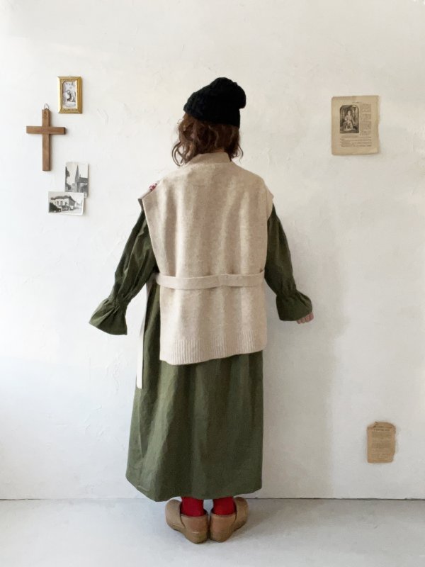 画像10: SO／チロリアンニットベスト・ブラック×オートミール (10)