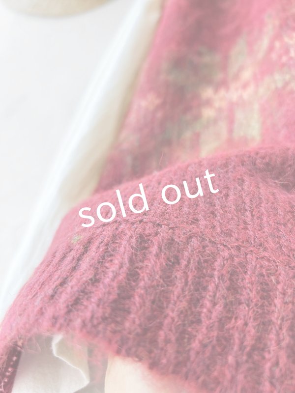 画像6: 【半額SALE】SO／モヘアノルディックベスト・レッド (6)