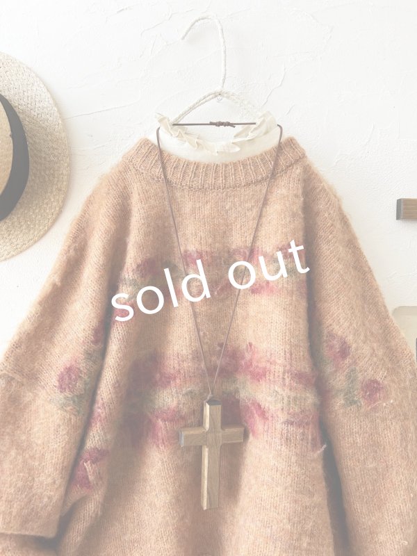 画像2: 【半額SALE】SO／モヘアノルディックプルオーバー・オレンジ (2)