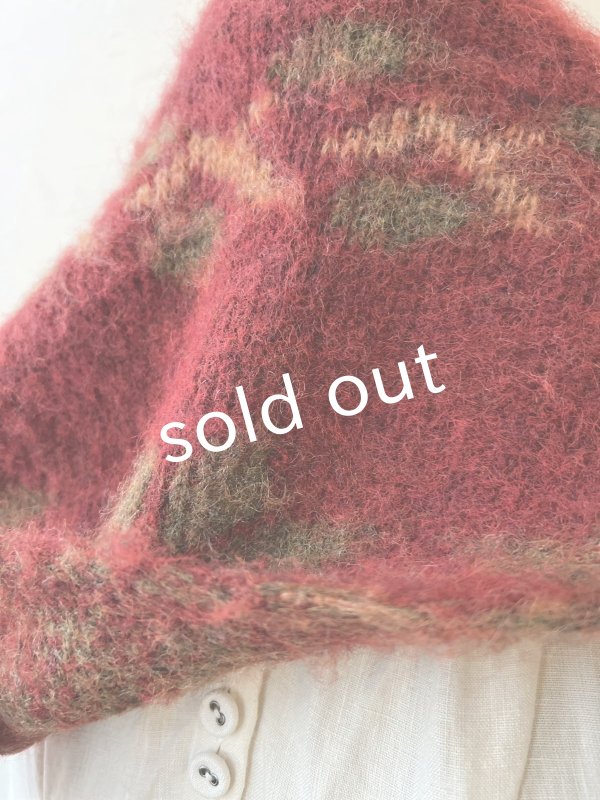 画像6: SO／モヘアノルディックストール・レッド (6)