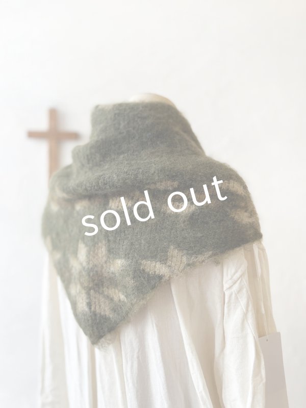 画像4: 【半額SALE】SO／モヘアノルディックストール・カーキ (4)