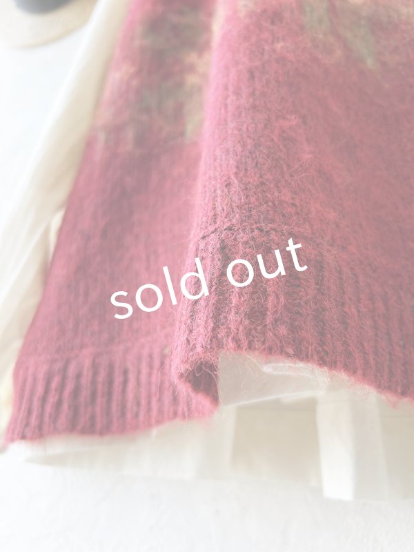 画像5: 【半額SALE】SO／モヘアノルディックベスト・レッド (5)