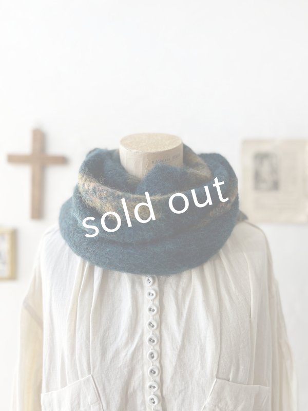 画像5: 【半額SALE】SO／モヘアノルディックストール・アイアンブルー (5)