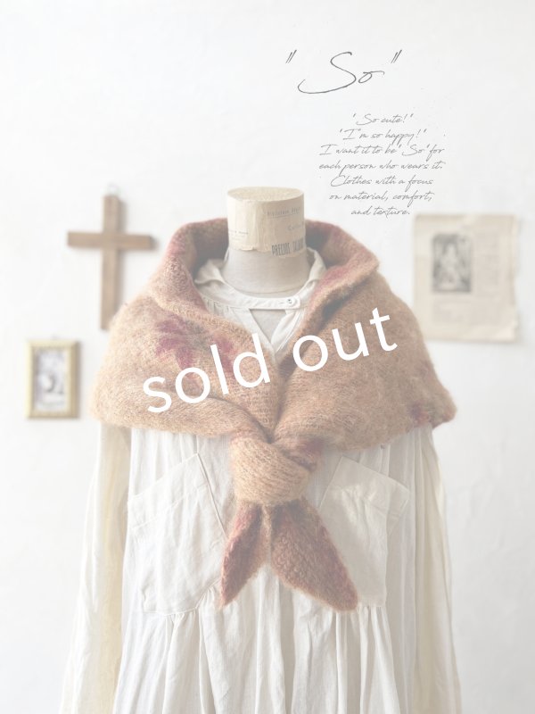 画像1: 【SALE】SO／モヘアノルディックストール・オレンジ (1)