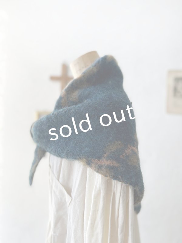 画像3: 【半額SALE】SO／モヘアノルディックストール・アイアンブルー (3)