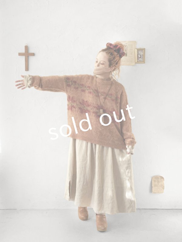 画像9: 【半額SALE】SO／モヘアノルディックプルオーバー・オレンジ (9)