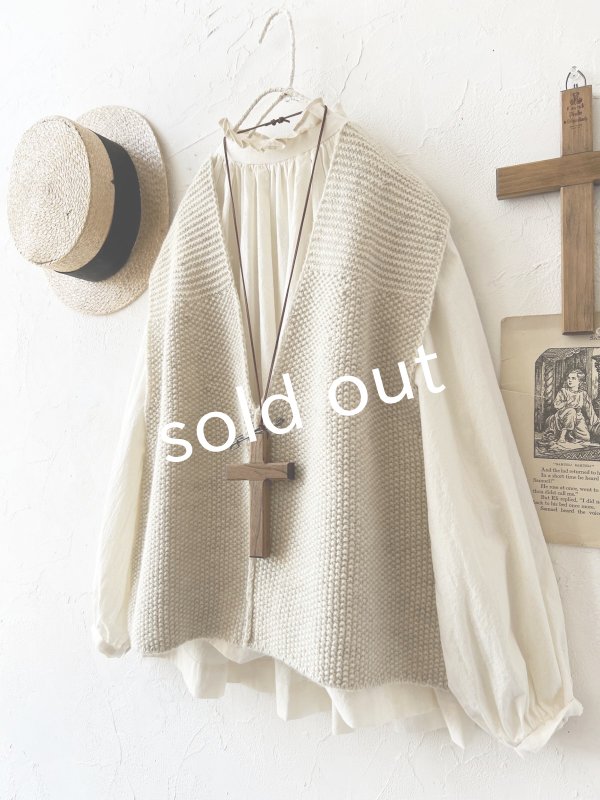 画像2: SO／シェットリノピン付きベスト・ナチュラル (2)