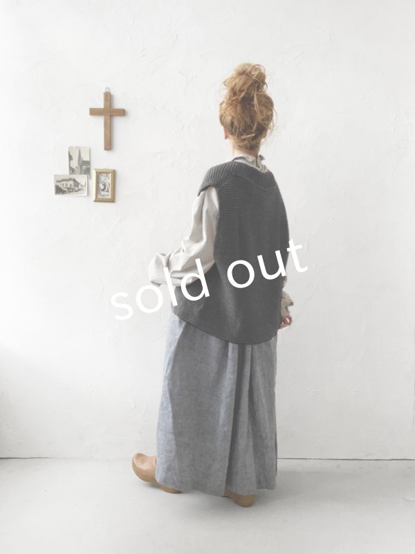 画像10: SO／シェットリノピン付きベスト・チャコール (10)