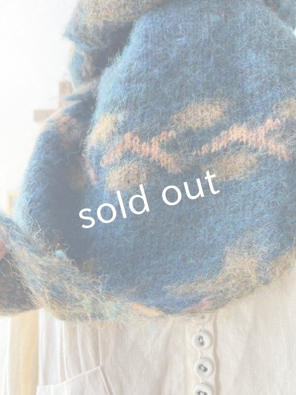 画像6: 【半額SALE】SO／モヘアノルディックストール・アイアンブルー (6)