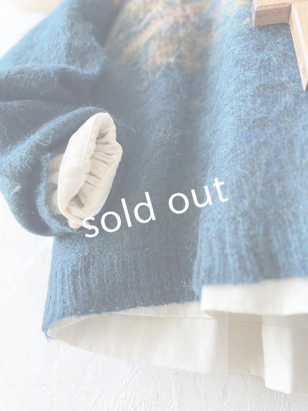 画像4: SO／モヘアノルディックプルオーバー・アイアンブルー (4)