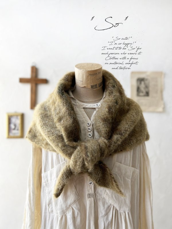 画像1: SO／モヘアノルディックストール・ウィローグリーン (1)