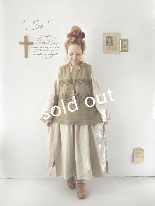 画像8: SO／モヘアノルディックベスト・ウィローグリーン (8)