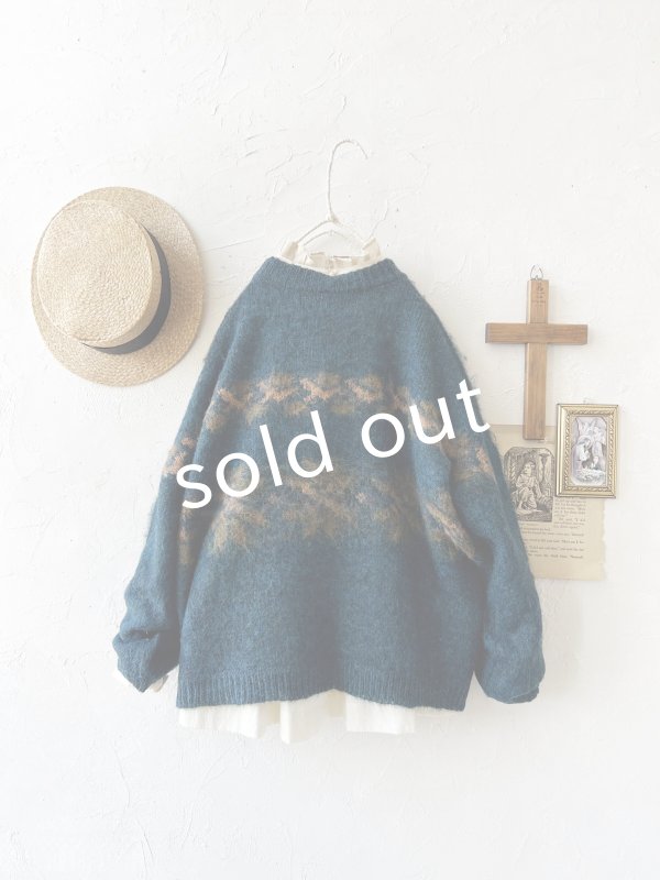 画像6: SO／モヘアノルディックプルオーバー・アイアンブルー (6)