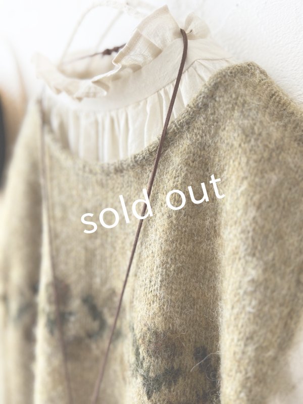 画像6: SO／モヘアノルディックベスト・ウィローグリーン (6)