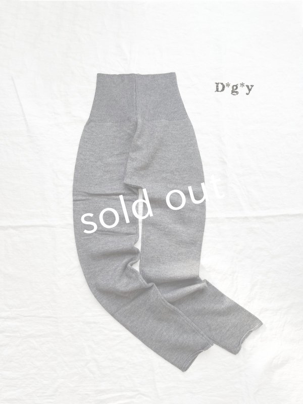 画像1: D*g*y／ハラマキニットパンツ・グレー (1)