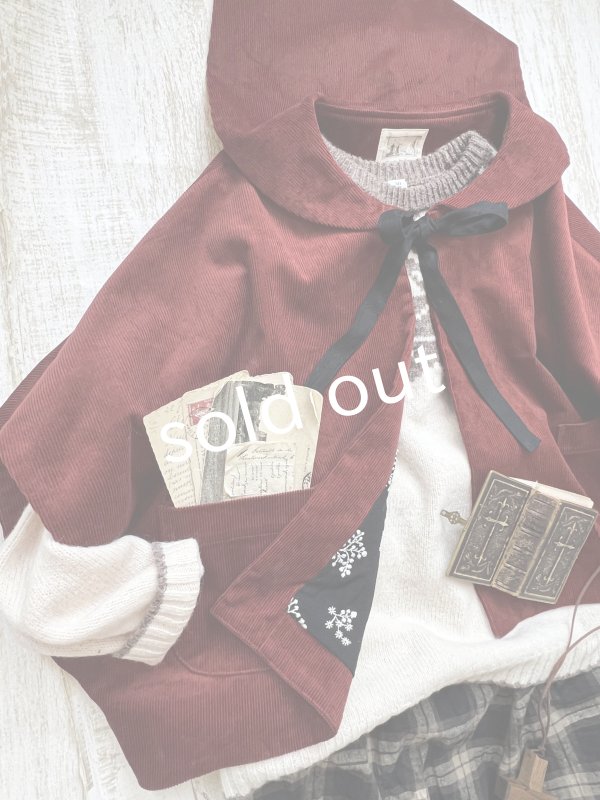 画像11: MARCHE' DE SOEUR／セーラ襟のタッセルちびコート・クラシカルレッド (11)