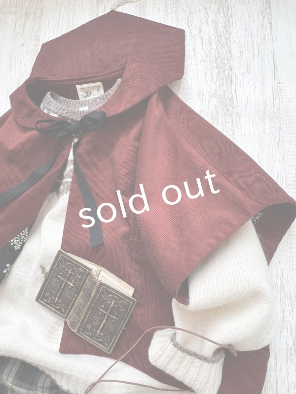 画像10: MARCHE' DE SOEUR／セーラ襟のタッセルちびコート・クラシカルレッド (10)