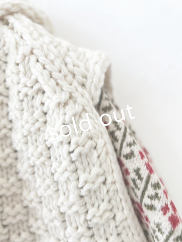 画像7: SO／ピン付きざっくりニットベスト・アイボリー (7)