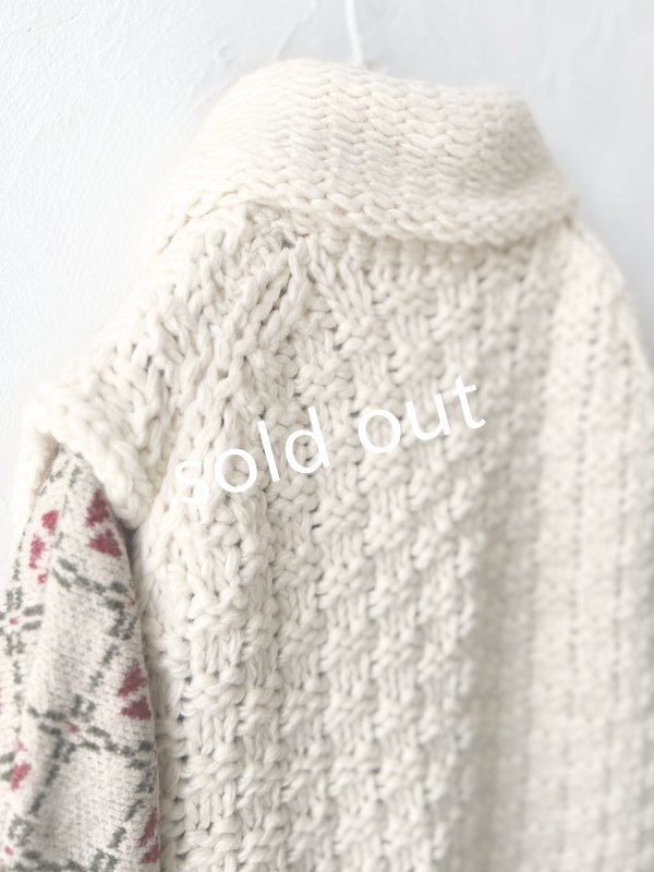 画像9: SO／ピン付きざっくりニットベスト・アイボリー (9)