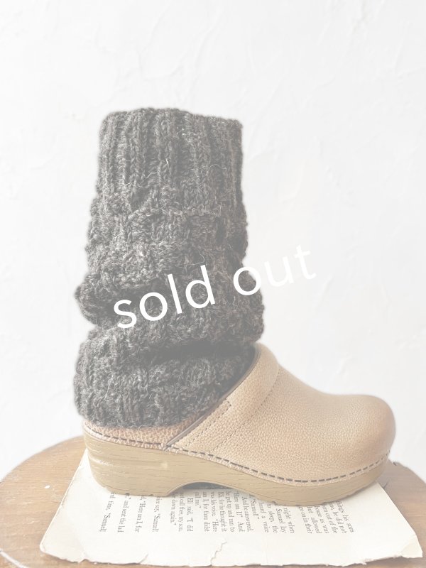 画像2: Sana Hastakala／Nepal knit volume leg warmer・杢ブラウン (2)