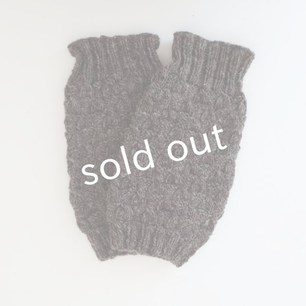 画像4: Sana Hastakala／Nepal knit volume leg warmer・杢ブラウン (4)