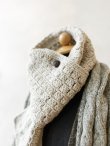 画像3: Sana Hastakala／Nepal knit  muffler・杢ホワイト (3)