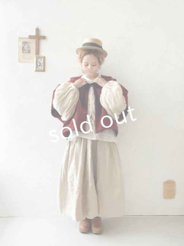 画像18: MARCHE' DE SOEUR／セーラ襟のタッセルちびジャケット・オールドローズ キャメル (18)