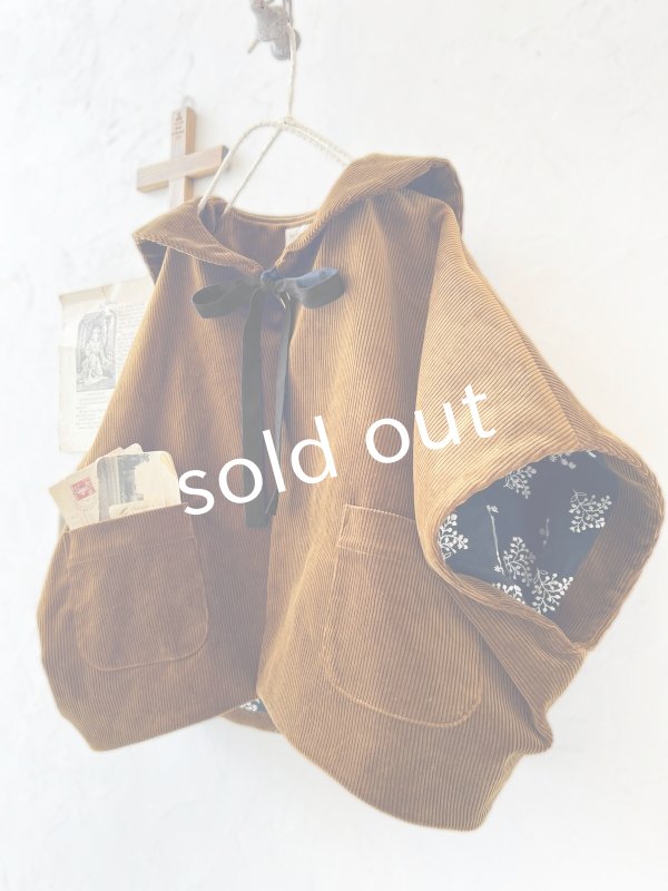 画像12: MARCHE' DE SOEUR／セーラ襟のタッセルちびコート・キャラメルブラウン (12)