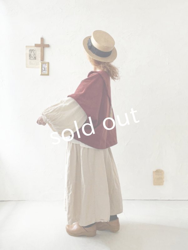 画像17: MARCHE' DE SOEUR／セーラ襟のタッセルちびジャケット・オールドローズ キャメル (17)