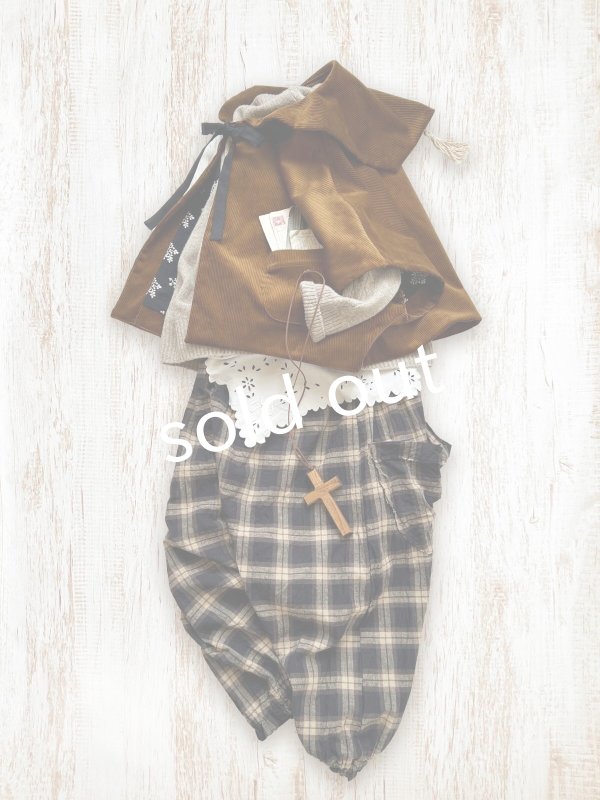 画像4: MARCHE' DE SOEUR／セーラ襟のタッセルちびコート・キャラメルブラウン (4)