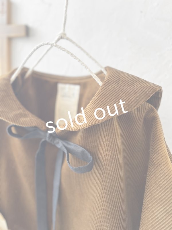 画像10: MARCHE' DE SOEUR／セーラ襟のタッセルちびコート・キャラメルブラウン (10)