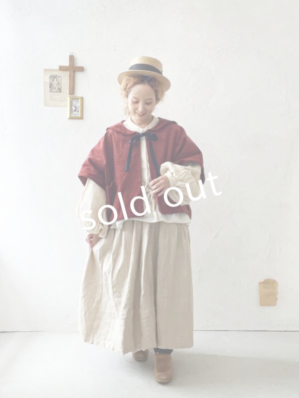 画像15: MARCHE' DE SOEUR／セーラ襟のタッセルちびジャケット・オールドローズ キャメル (15)