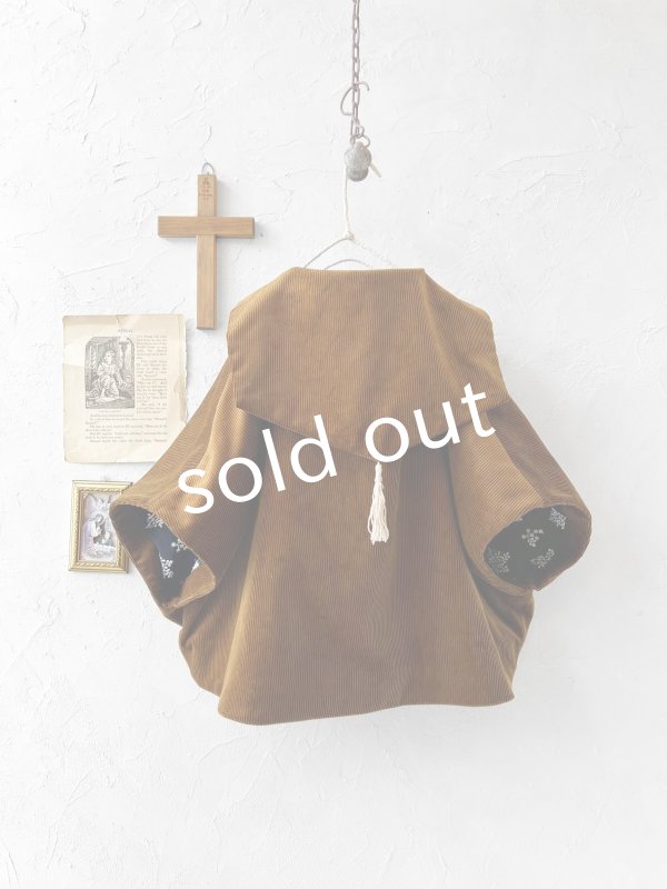 画像7: MARCHE' DE SOEUR／セーラ襟のタッセルちびコート・キャラメルブラウン (7)