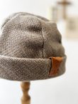 画像3: 羊帽子店／12-6 アイスランドウールの冬のヘミング・杢ベージュ (3)
