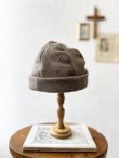 画像4: 羊帽子店／12-6 アイスランドウールの冬のヘミング・杢ベージュ (4)