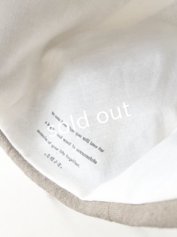 画像8: 羊帽子店／12-7 ベルギーリネンのほっこりベレー帽・モカ (8)