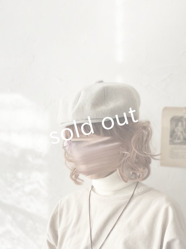 画像10: 羊帽子店／12-3 冬のヘリンボーンキャスケット・杢ブラウン (10)