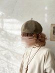 画像9: 羊帽子店／12-7 ベルギーリネンのほっこりベレー帽・モカ (9)
