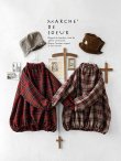 画像19: MARCHE' DE SOEUR／ウールガーゼのバルーンチュニック・ベージュチェック (19)