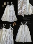 画像2: 【ノエルの贈り物】マディラ刺繍のキャミワンピース・A【1】 (2)