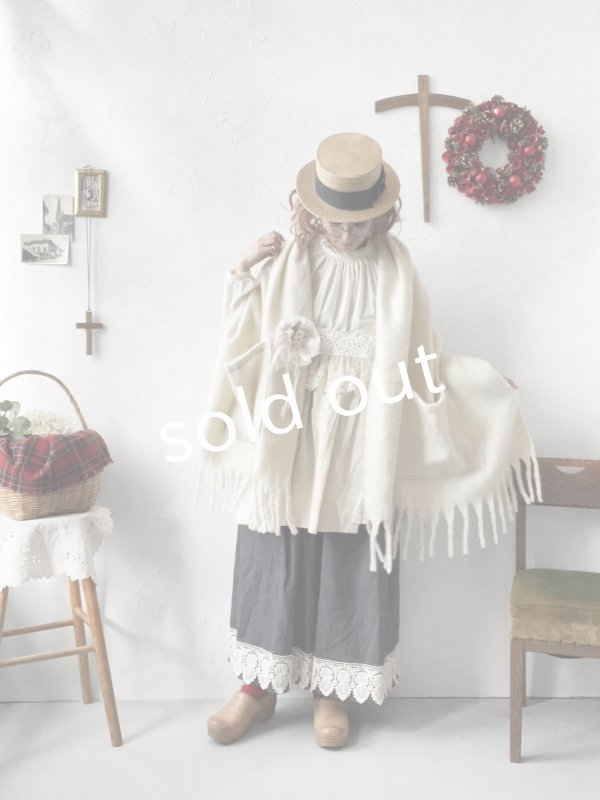 画像6: 【ノエルの贈り物】リネンキャミのレースチュニック・ミルク【6】 (6)