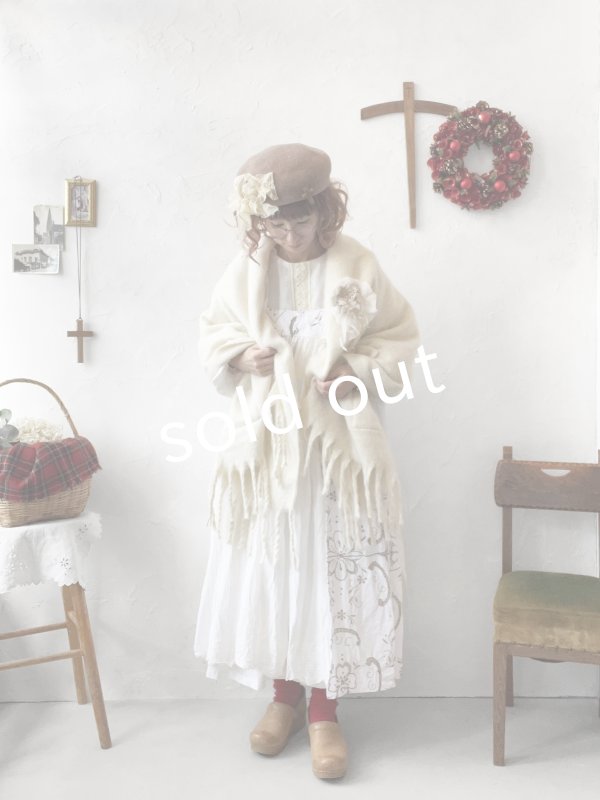 画像6: 【ノエルの贈り物】マディラ刺繍のキャミワンピース・A【1】 (6)