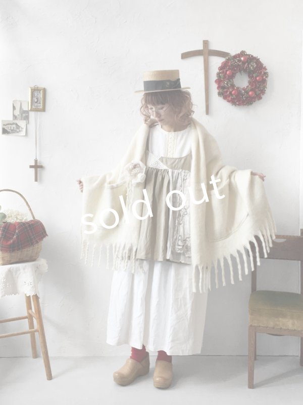 画像5: 【ノエルの贈り物】リネンキャミのレースチュニック・アッシュベージュ【8】 (5)