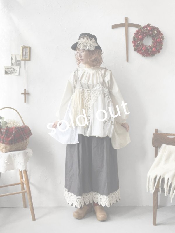 画像4: 【ノエルの贈り物】リネンキャミのレースチュニック・生成り【7】 (4)